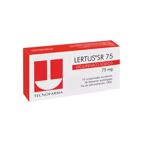 LERTUS SR DICLOFENACO SÓDICO 75MG 10 COMPRIMIDOS PROLONGADOS