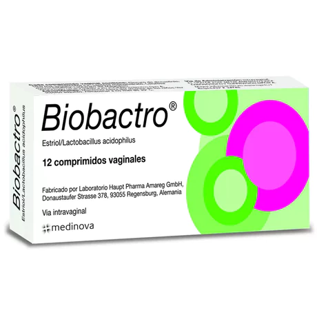 BIOBACTRO ESTRIOL / LACTOBACILOS ACIDÓFILOS 12 COMPRIMIDOS VAGINALES