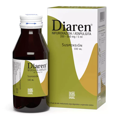 DIAREN NIFUROXAZIDA / ATAPULGITA JARABE 100ML