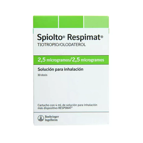 SPIOLTO RESPIMAT TIOTROPIO / OLODATEROL 2.5/2.5 INHALACIÓN 30 DOSIS