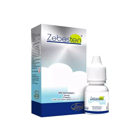 ZEBESTEN (B) BROMFENACO 0.9MG/ML SOLUCIÓN OFTÁLMICA 5ML