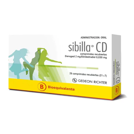 SIBILLA CD (B) DIENOGEST / ETINILESTRADIOL 28 COMPRIMIDOS RECUBIERTOS