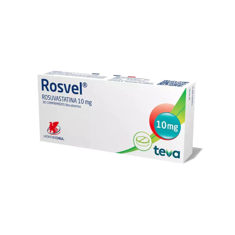 ROSVEL (B) ROSUVASTATINA 10MG 30 COMPRIMIDOS RECUBIERTOS
