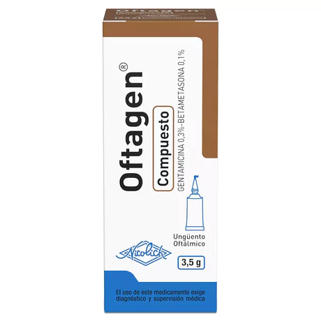 OFTAGEN COMPUESTO GENTAMICINA / BETAMETASONA UNGÜENTO OFTÁLMICO 3.5G