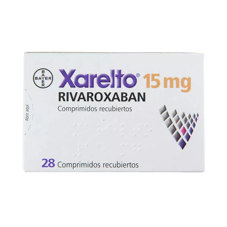 XARELTO (R) 15MG RIVAROXABAN 28 COMPRIMIDOS RECUBIERTOS
