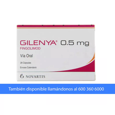 GILENYA FINGOLIMOD 0.5MG 28 CÁPSULAS