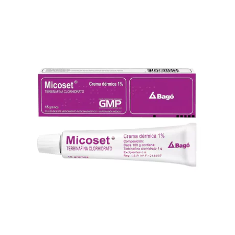 MICOSET TERBINAFINA 1% CREMA DÉRMICA 15G