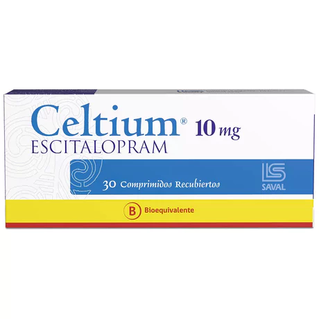 CELTIUM (B) ESCITALOPRAM 10MG 30 COMPRIMIDOS RECUBIERTOS