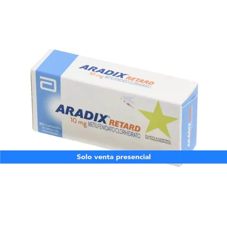 ARADIX RETARD METILFENIDATO 10MG 30 COMPRIMIDOS PROLONGADOS