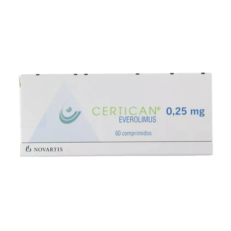 CERTICAN EVEROLIMUS 0.25MG 60 COMPRIMIDOS