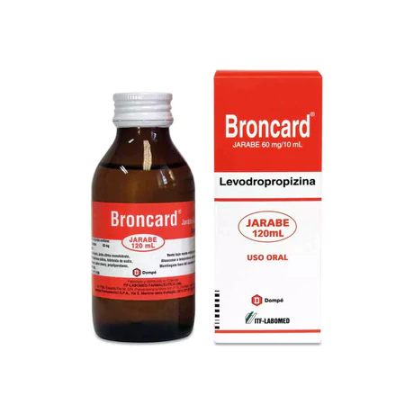 BRONCARD LEVODROPROPIZINA 60MG/10ML JARABE 120ML