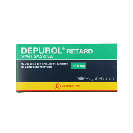 DEPUROL RETARD VENLAFAXINA 37.5MG 30 CÁPSULAS PROLONGADAS
