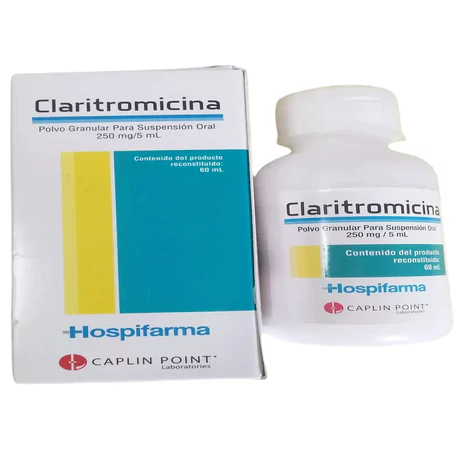 CLARITROMICINA 250MG/5ML JARABE 60ML