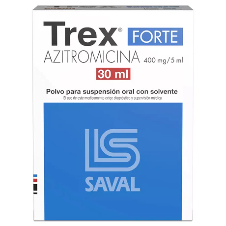 TREX FORTE AZITROMICINA 400MG/5ML SUSPENSIÓN ORAL 30ML
