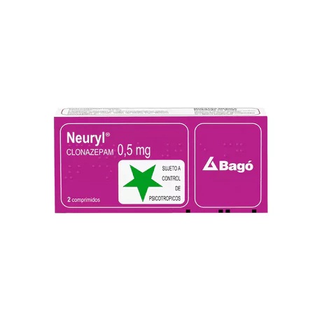 NEURYL (B) CLONAZEPAM 0.5MG 30 COMPRIMIDOS