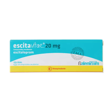 ESCITAVITAE (B) ESCITALOPRAM 20MG 28 COMPRIMIDOS RECUBIERTOS