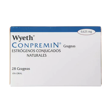 CONPREMIN ESTRÓGENOS CONJUGADOS 0.625MG 28 GRAGEAS
