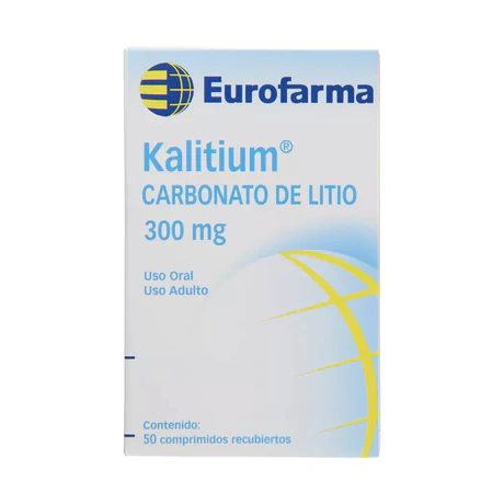 KALITIUM (R) CARBONATO DE LITIO 300MG 50 COMPRIMIDOS RECUBIERTOS