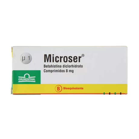 MICROSER (B) BETAHISTINA 8MG 30 COMPRIMIDOS