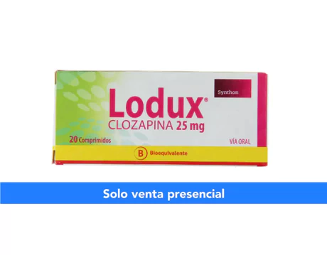 LODUX (B) CLOZAPINA 25MG 20 COMPRIMIDOS