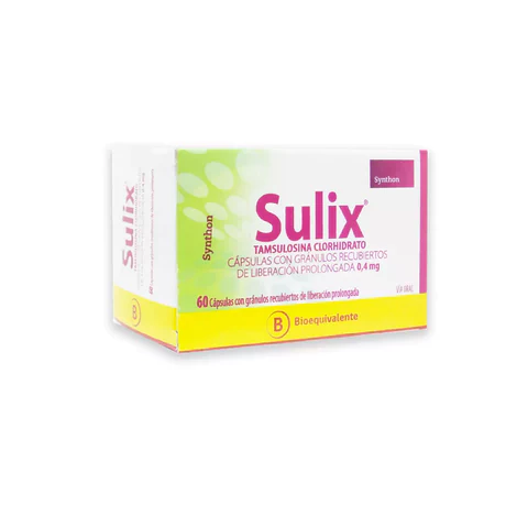 SULIX (B) TAMSULOSINA 0.4MG 60 CÁPSULAS PROLONGADAS