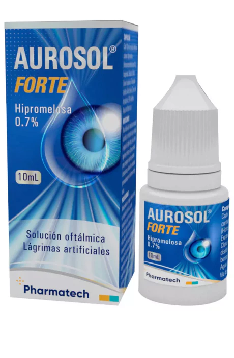 AUROSOL FORTE LÁGRIMAS ARTIFICIALES 0.7% DEXTRAN / HIPROMELOSA SOLUCIÓN OFTÁLMICA 10ML