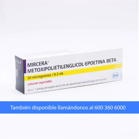 MIRCERA EPOETINA BETA 50MCG/0.3ML 1 JERINGA PRELLENADA