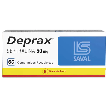 DEPRAX (B) SERTRALINA 50MG 60 COMPRIMIDOS RECUBIERTOS