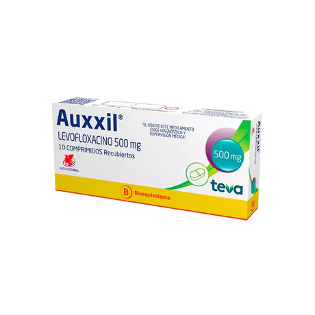 AUXXIL (B) LEVOFLOXACINO 500MG 10 COMPRIMIDOS RECUBIERTOS
