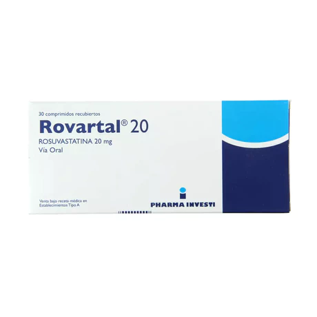 ROVARTAL ROSUVASTATINA 20MG 30 COMPRIMIDOS RECUBIERTOS