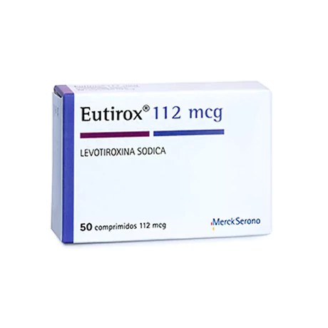 EUTIROX (R) LEVOTIROXINA 112MCG 50 COMPRIMIDOS
