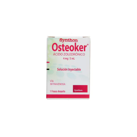 OSTEOKER (B) ÍCIDO ZOLEDRÓNICO 4MG INYECTABLE 1 FRASCO-AMPOLLA