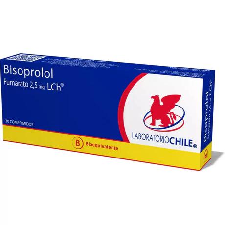 BISOPROLOL FUMARATO (B) 2.5MG 30 COMPRIMIDOS