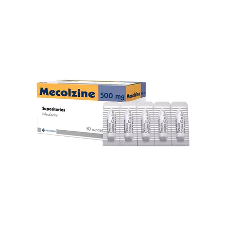 MECOLZINE MESALAZINA 500MG 30 SUPOSITORIOS