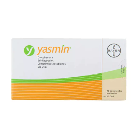 YASMIN DROSPIRENONA / ETINILESTRADIOL 21 COMPRIMIDOS RECUBIERTOS