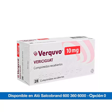 VERQUVO VERICIGUAT 10MG 28 COMPRIMIDOS RECUBIERTOS