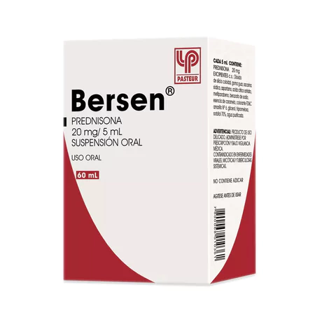 BERSEN PREDNISONA 20MG/5ML JARABE 60ML
