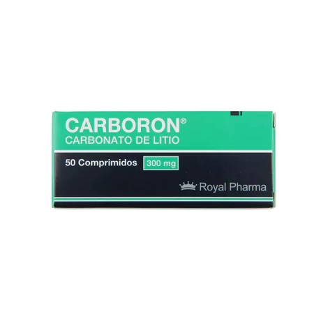 CARBORON CARBONATO DE LITIO 300MG 50 COMPRIMIDOS