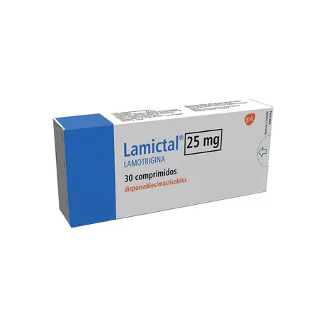 LAMICTAL (R) LAMOTRIGINA 25MG 30 COMPRIMIDOS MASTICABLES