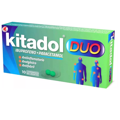 KITADOL DUO IBUPROFENO/PARACETAMOL 10 COMPRIMIDOS RECUBIERTOS