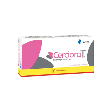 CERCIORA T (B) LEVONORGESTREL 1.5MG 1 COMPRIMIDO