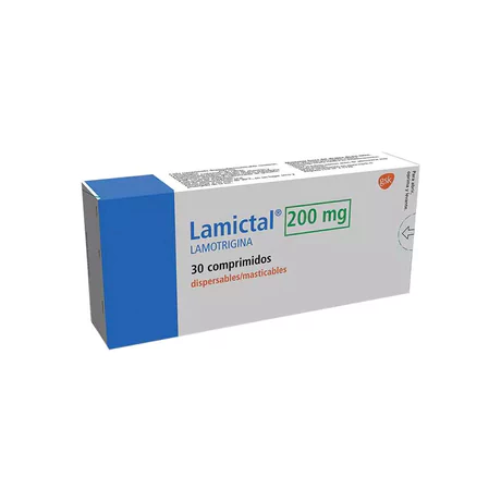 LAMICTAL (R) LAMOTRIGINA 200MG 30 COMPRIMIDOS MASTICABLES