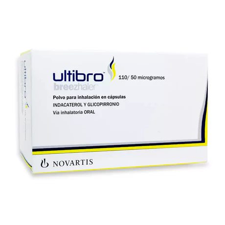 ULTIBRO BREEZHALER GLICOPIRRONIO / INDACATEROL INHALACIÓN 30 CÁPSULAS