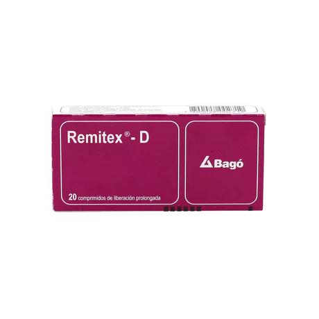 REMITEX-D CETIRIZINA / PSEUDOEFEDRINA 20 COMPRIMIDOS PROLONGADOS