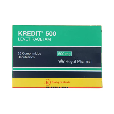 KREDIT (B) LEVETIRACETAM 500MG 30 COMPRIMIDOS RECUBIERTOS