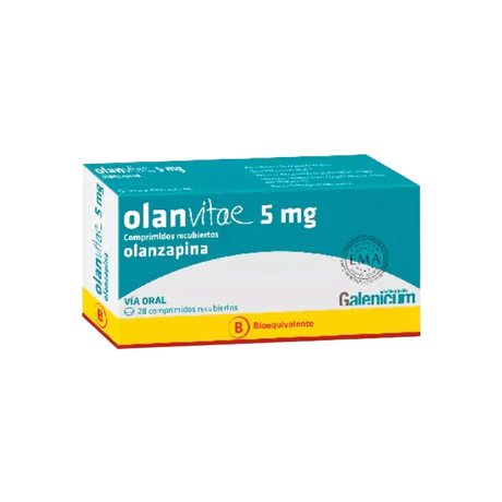 OLANVITAE (B) OLANZAPINA 5MG 28 COMPRIMIDOS RECUBIERTOS