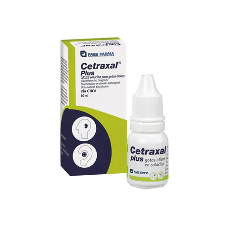 CETRAXAL PLUS (B) CIPROFLOXACINO / FLUOCINOLONA SOLUCIÓN ÓTICA 10ML