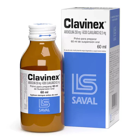 CLAVINEX AMOXICILINA / ÁCIDO CLAVULÁNICO SUSPENSIÓN ORAL 60ML