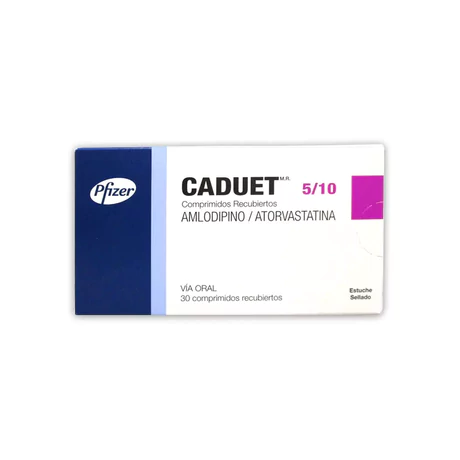 CADUET 5/10 AMLODIPINO / ATORVASTATINA 30 COMPRIMIDOS RECUBIERTOS