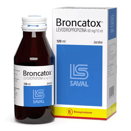 BRONCATOX (B) LEVODROPROPIZINA 60MG/10ML JARABE 120ML